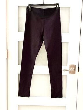 Kids Black High-Waist Stretch Leggings